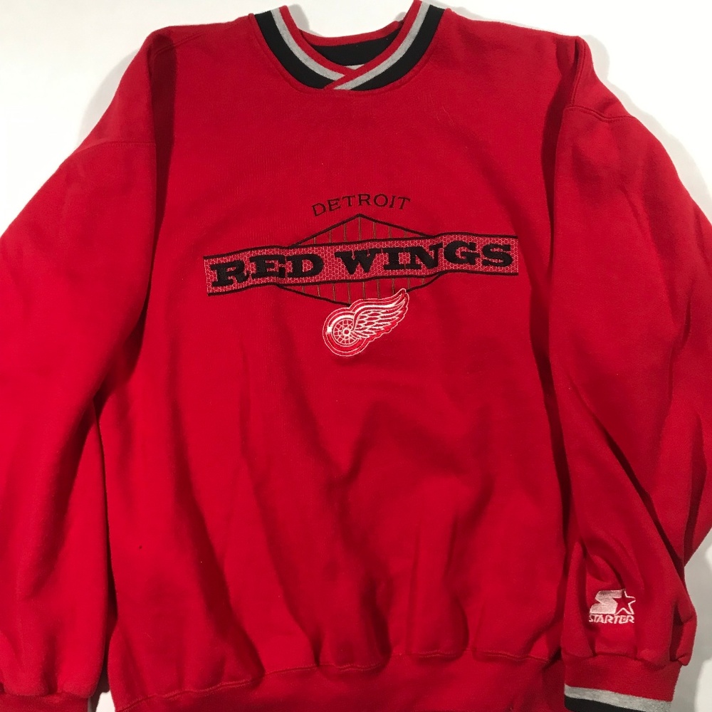 Vintage Starter Detroit Red Wings Pullover Sweater